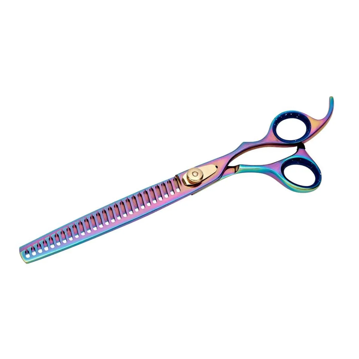 Ryan's Pet Supplies Geib Kiss Gold Rainbow 8.5" BL-26 Grooming Shear