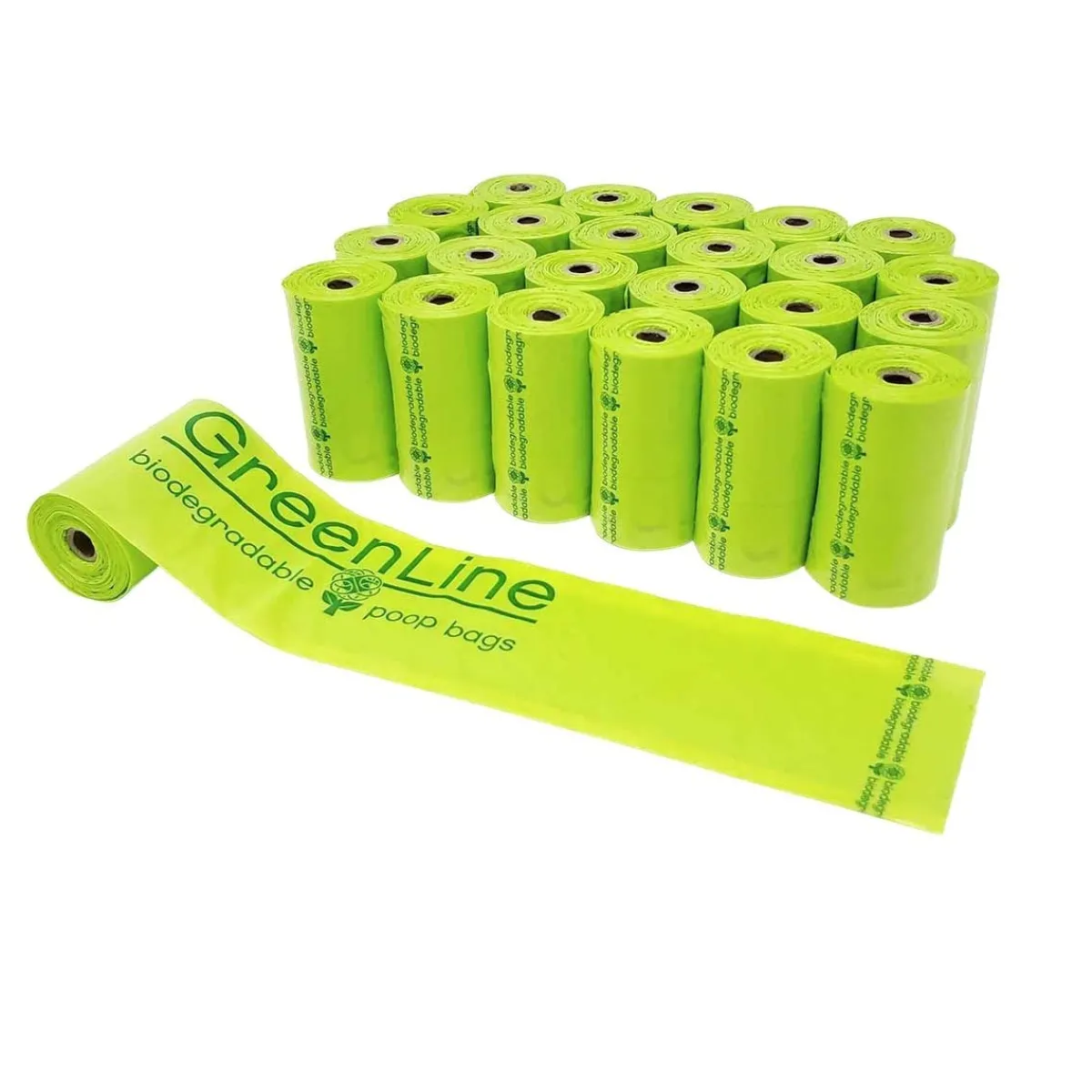 Ryan's Pet Supplies GreenLine Biodegradable Poop Bags Value Pack 24 Rolls