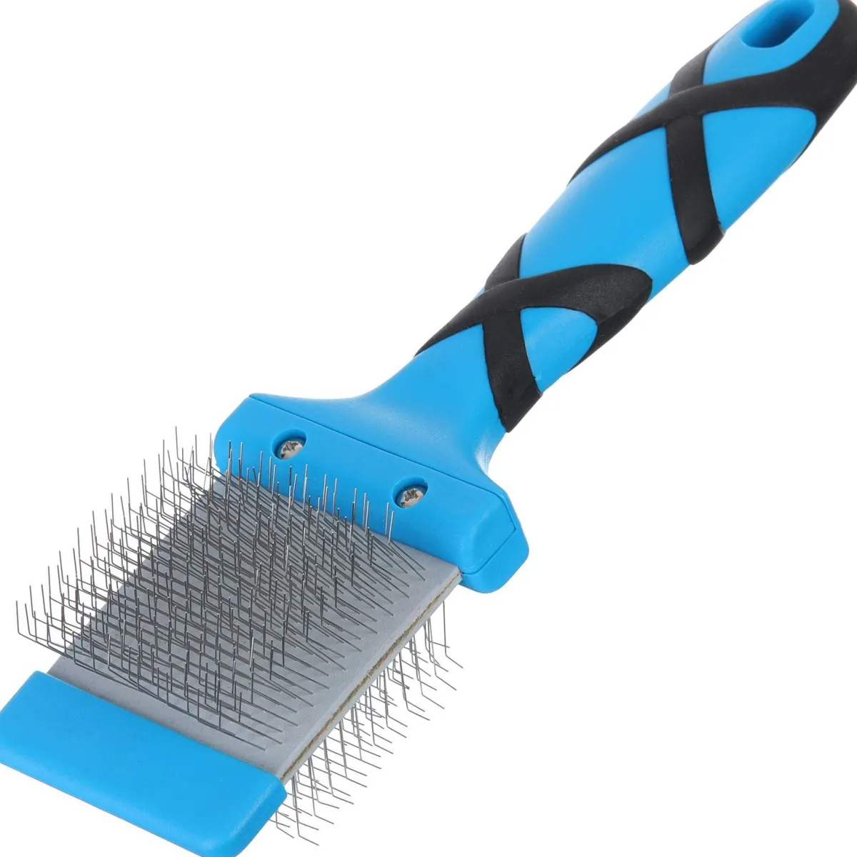 Ryan's Pet Supplies Groom Professional Double Sided Flexible Slicker Brush