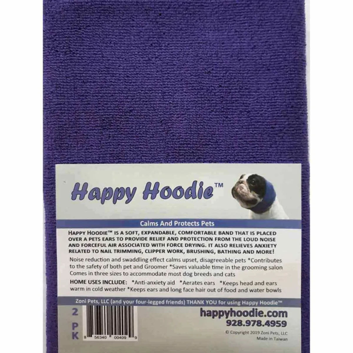 Ryan's Pet Supplies Happy Hoodie 2 Pack - Purple