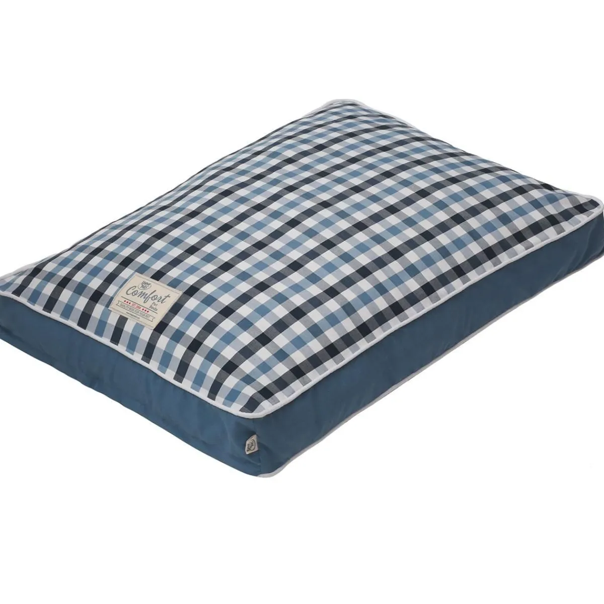 Ryan's Pet Supplies Happy Tails Plaid Cloud Bed