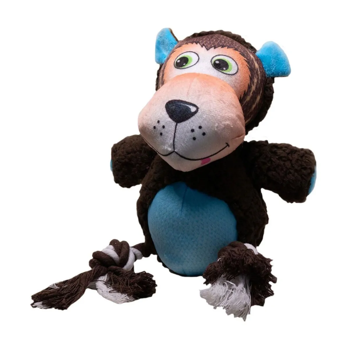 Ryan's Pet Supplies Happy Tails Plush Monkey with Rope Legs