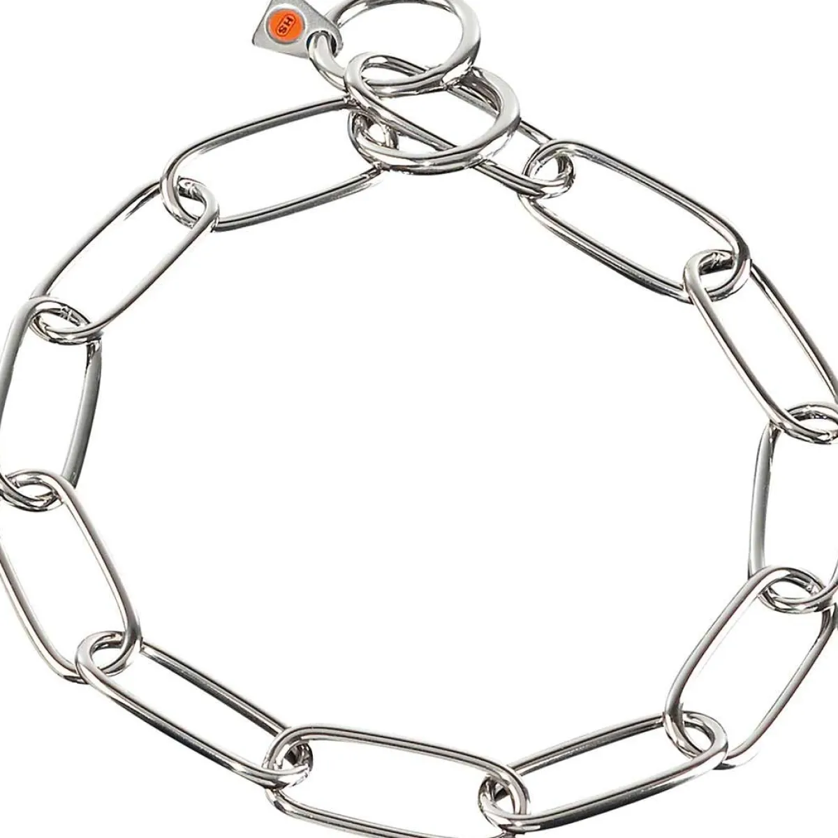 Ryan's Pet Supplies Herm Sprenger Long Link Collars-2 Rings Stainless Steel