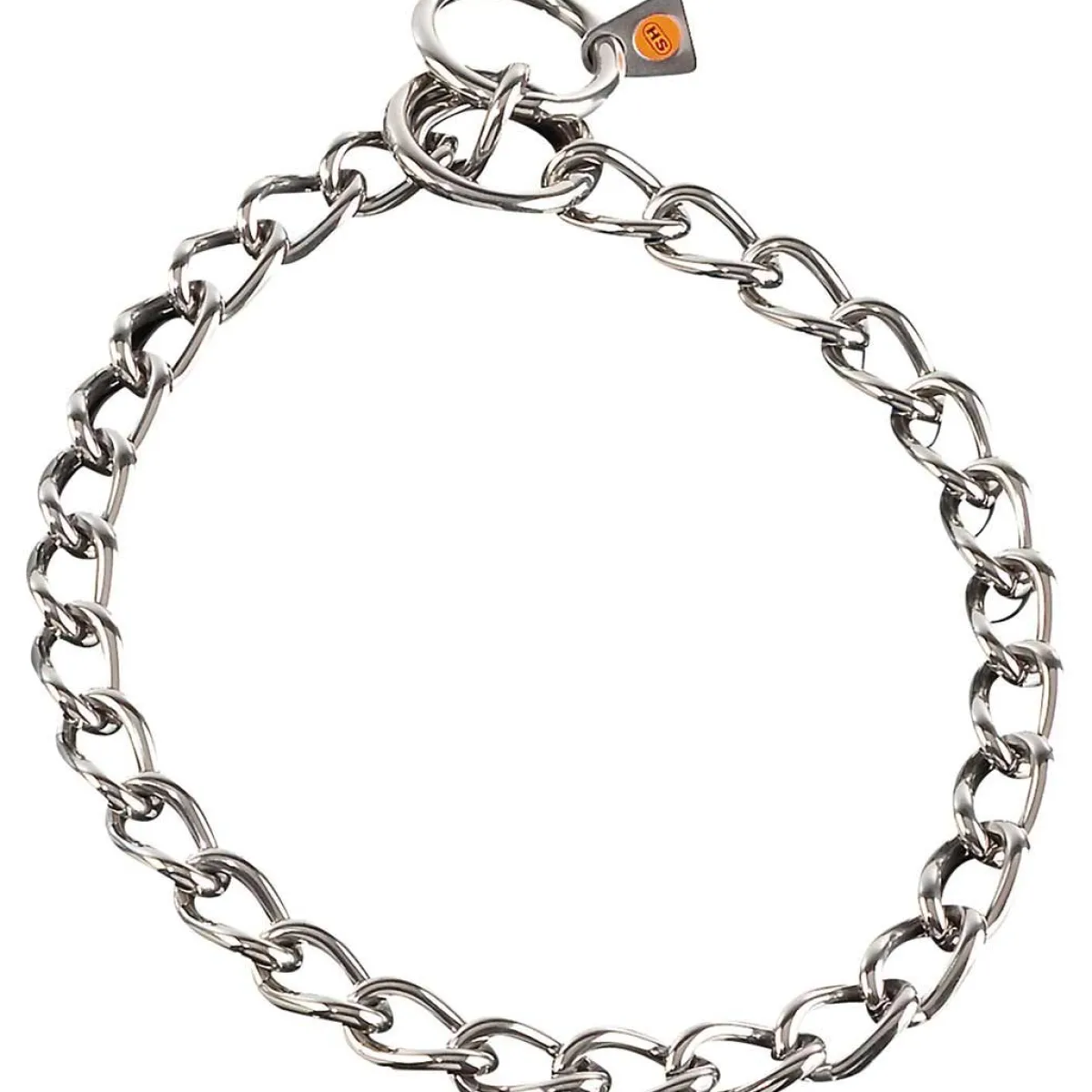Ryan's Pet Supplies Herm Sprenger Stainless Steel Collar - 2 Rings & Short Links