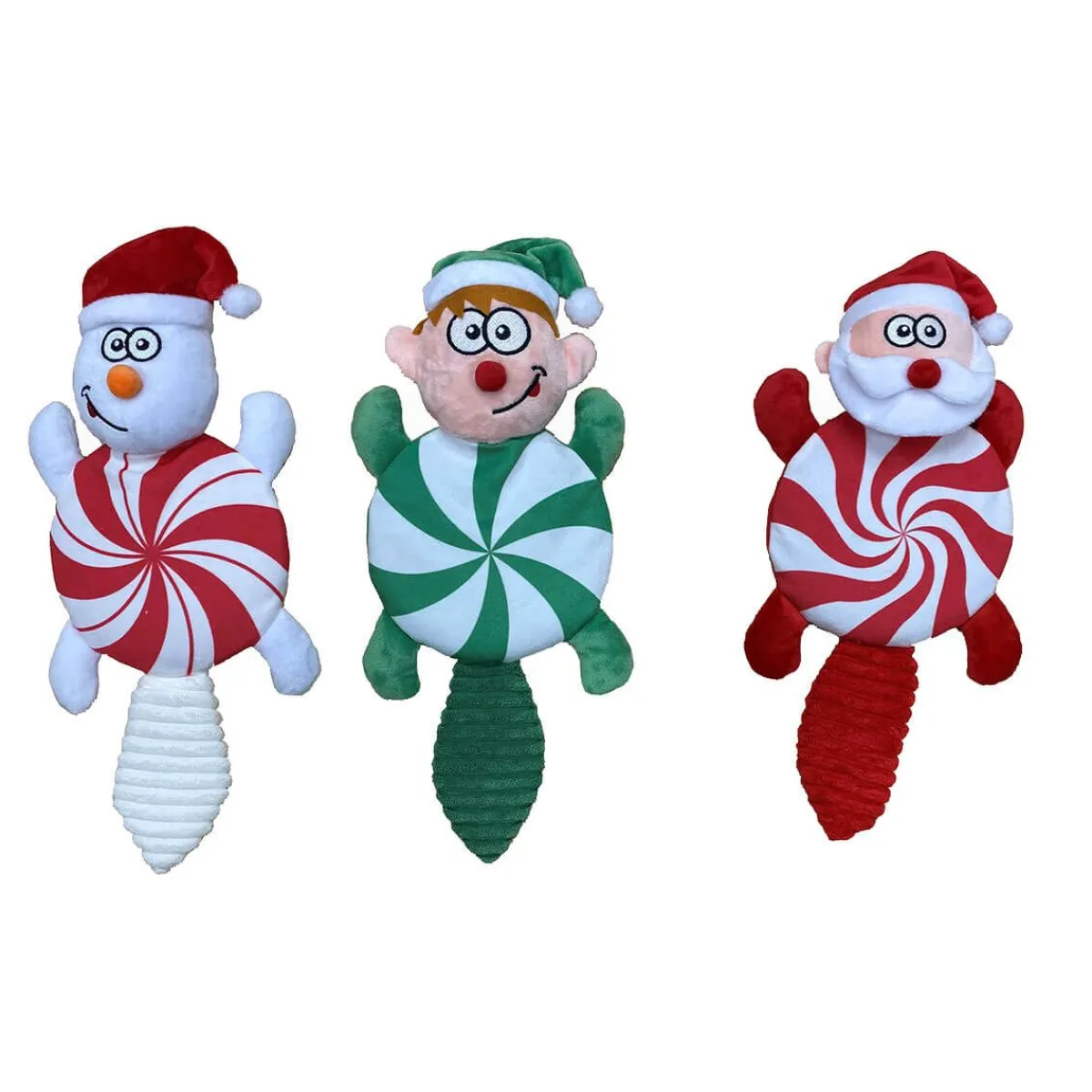 Ryan's Pet Supplies Holiday Peppermint Twist Plush 16" - Assorted