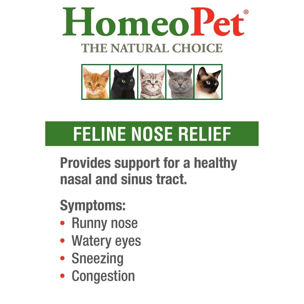 homeopet_feline_nose_relief_2.webp Ryan's Pet Supplies HomeoPet Feline Nose Relief