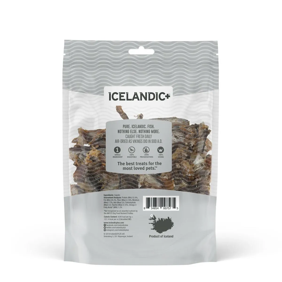 Ryan's Pet Supplies Icelandic+ Capelin Whole Fish & Pieces Pure Fish Treats