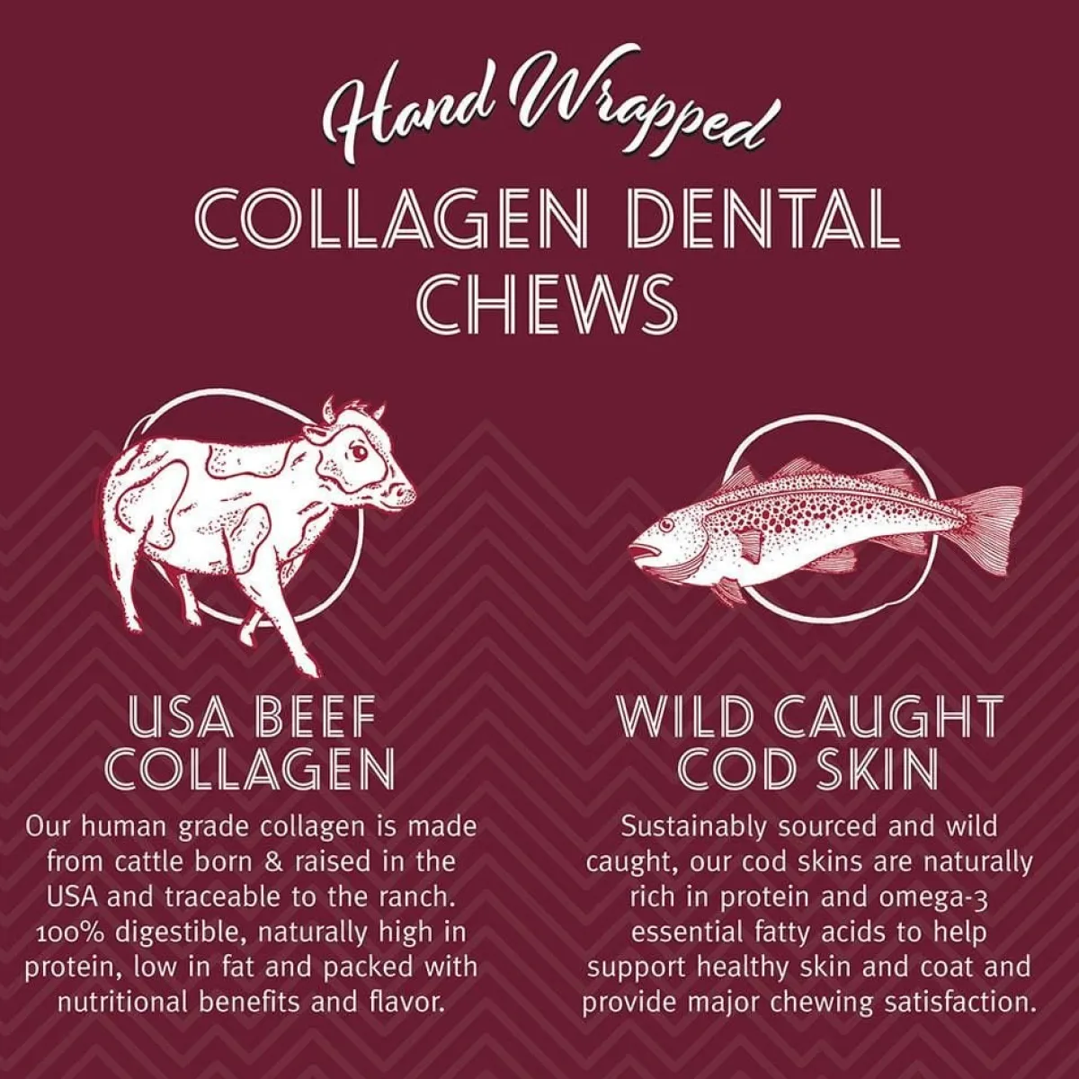 icelandic_cod_skin_wrapped_beef_collagen_dental_chew_2.webp Ryan's Pet Supplies Icelandic+ Cod Skin Wrapped Beef Collagen Dental Chew