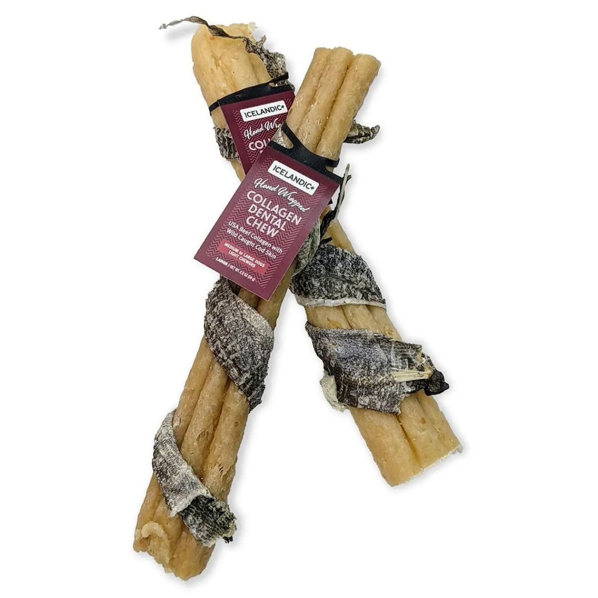 icelandic_cod_skin_wrapped_beef_collagen_dental_chew_5.webp Ryan's Pet Supplies Icelandic+ Cod Skin Wrapped Beef Collagen Dental Chew