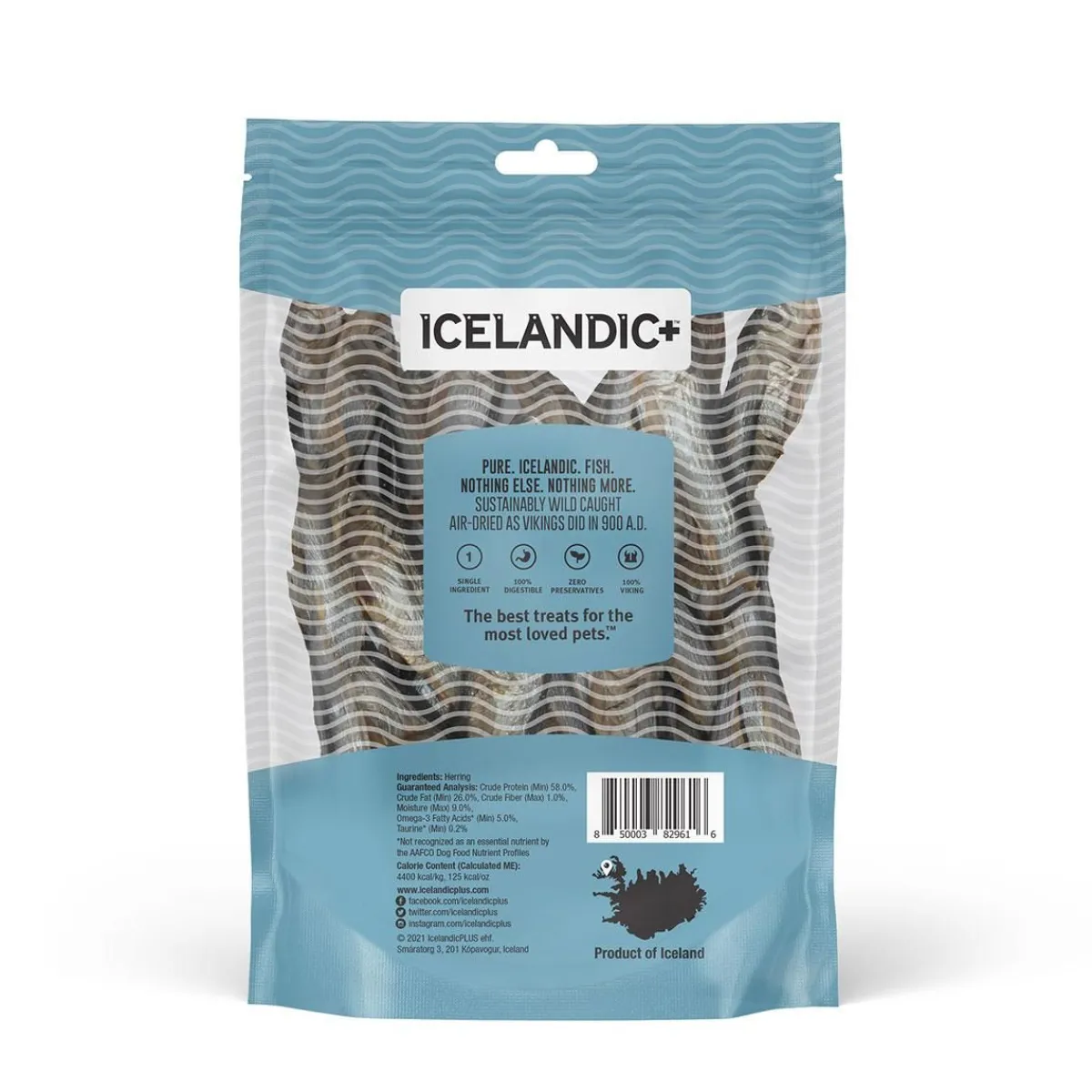 Ryan's Pet Supplies Icelandic+ Herring Whole Fish Healthy Dog Treats