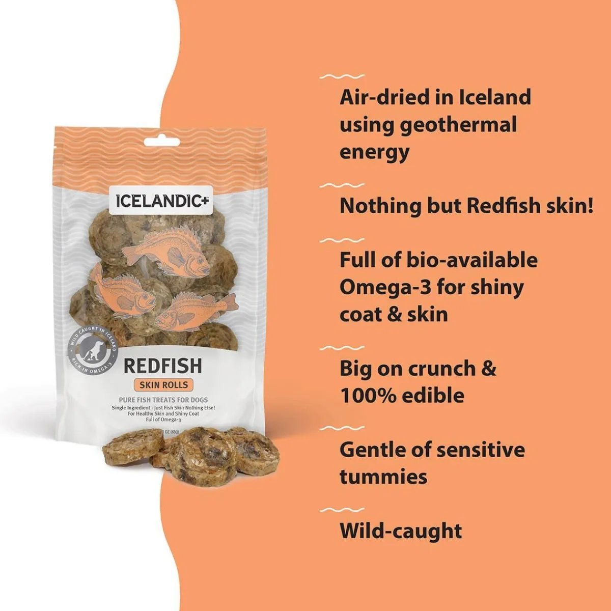 icelandic_redfish_skin_rolls_2.webp Ryan's Pet Supplies Icelandic+ Redfish Skin Rolls