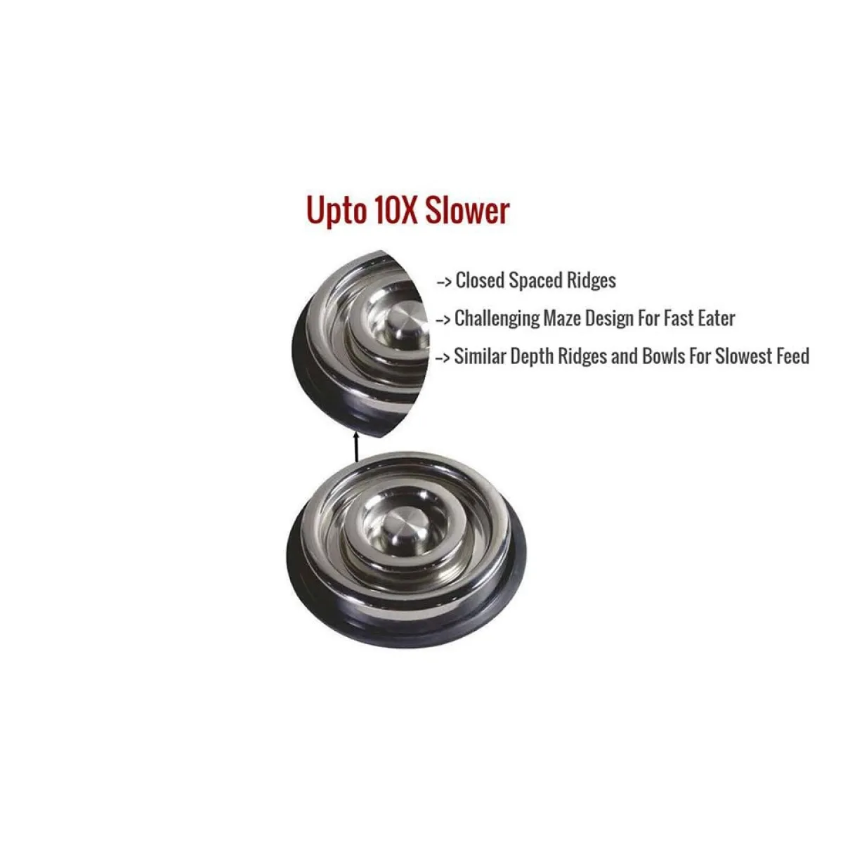 indipets_spiral_slow_feed_small_bowl_3.webp Ryan's Pet Supplies Indipets Spiral Slow Feed Small Bowl
