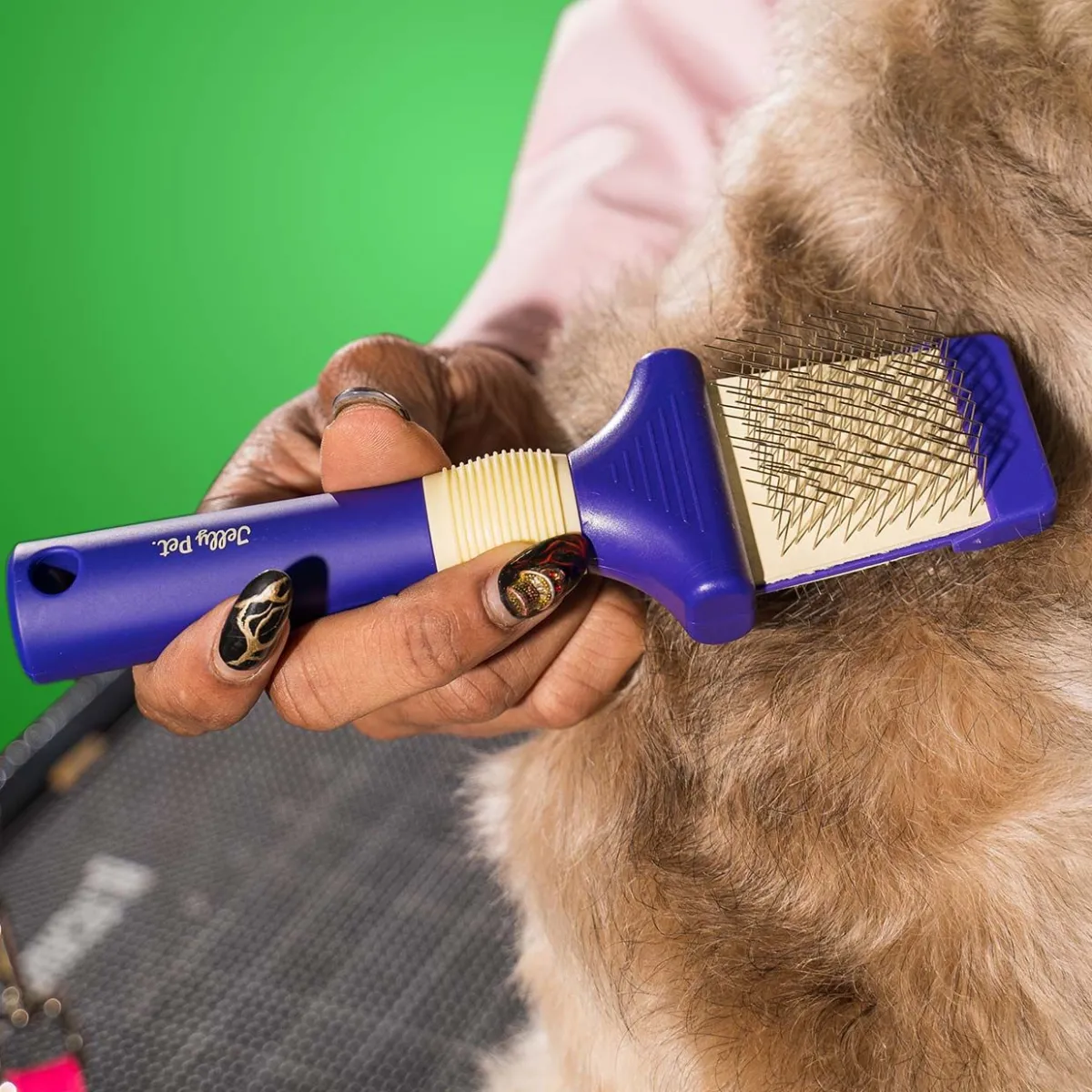 Ryan's Pet Supplies Jelly Pet Double Sided Slicker Brush
