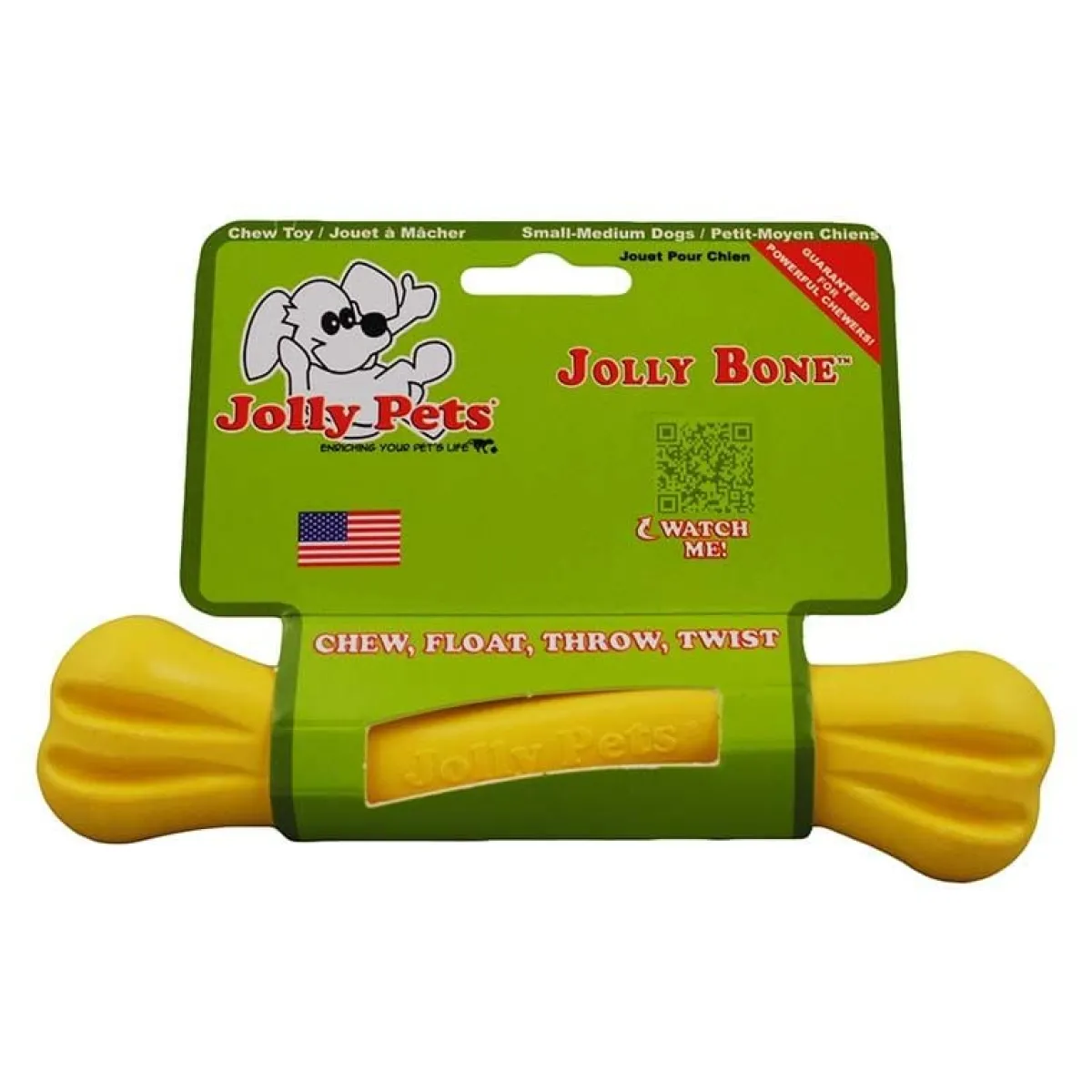 Ryan's Pet Supplies Jolly Pet Jolly Bone Yellow Small