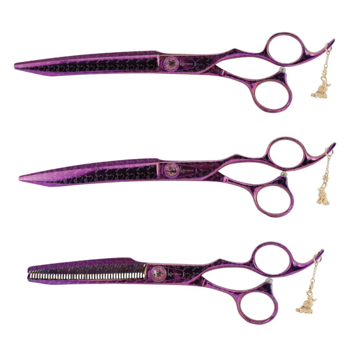 Ryan's Pet Supplies Kenchii Pink Poodle Shears