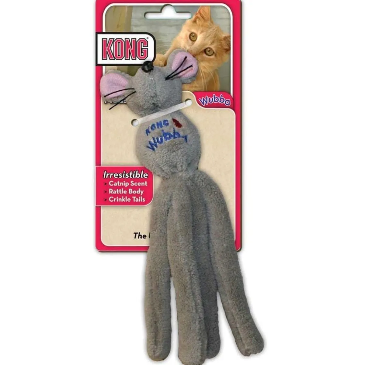 Ryan's Pet Supplies KONG Catnip Scented Wubba Mouse Cat Toy