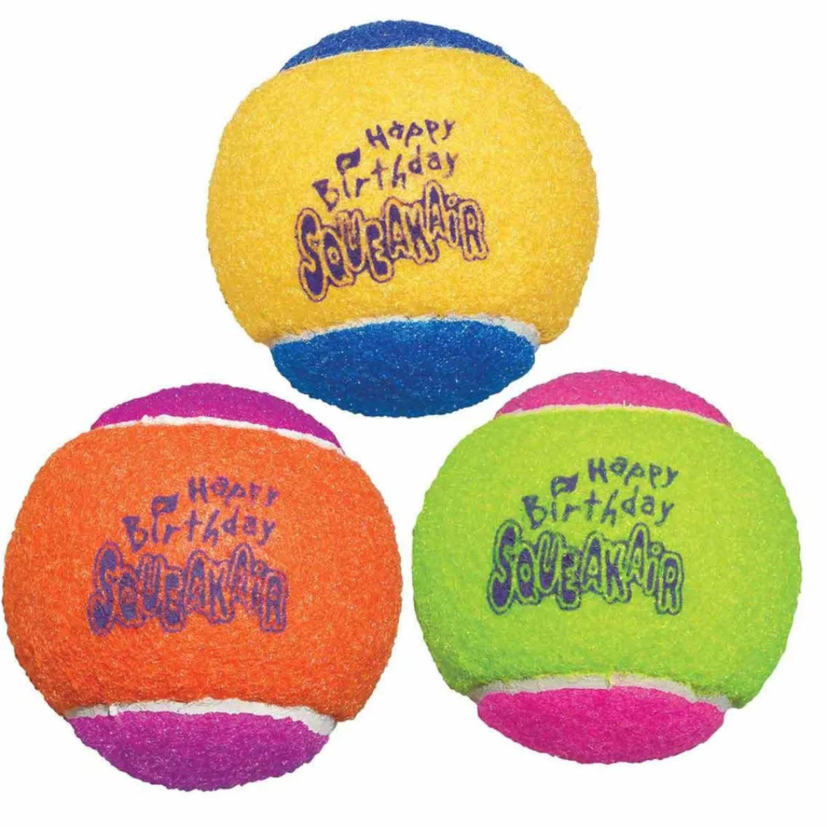 Ryan's Pet Supplies KONG Happy Birthday Tennis Balls 3Pk