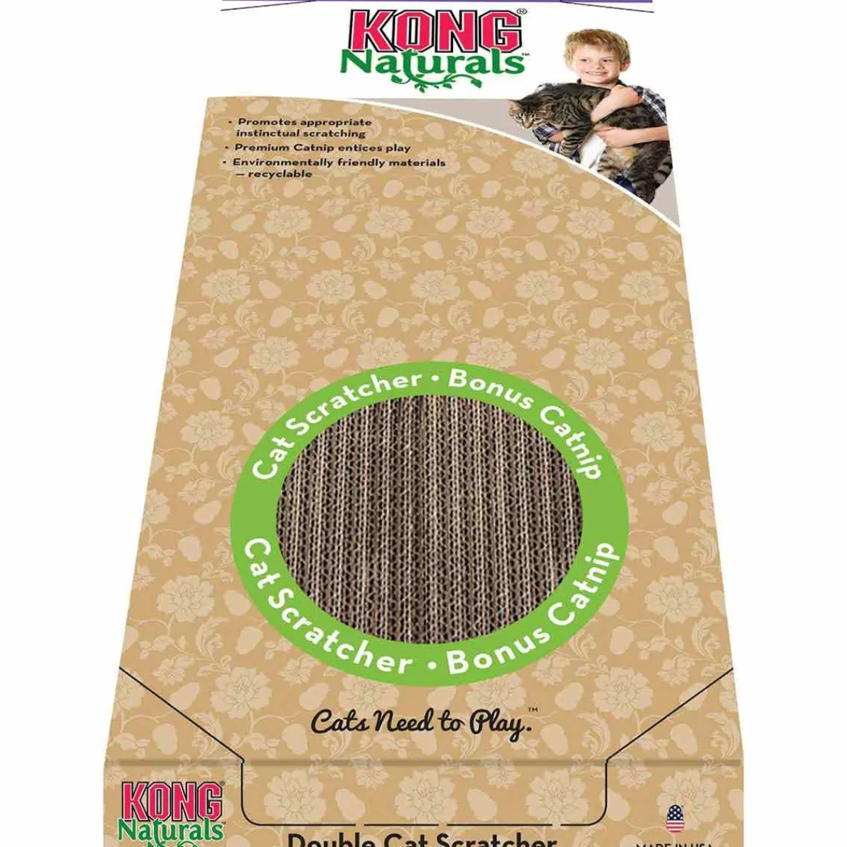 Ryan's Pet Supplies KONG® Naturals™ Catnip Infused Double Cat Scratcher