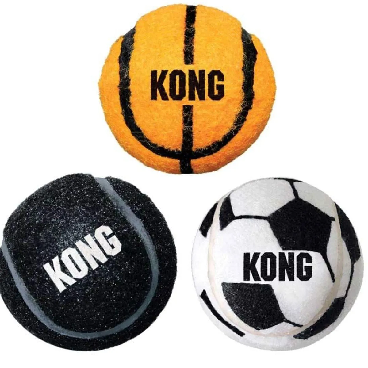 Ryan's Pet Supplies KONG Sport Balls 2.5" Medium 3-Pack