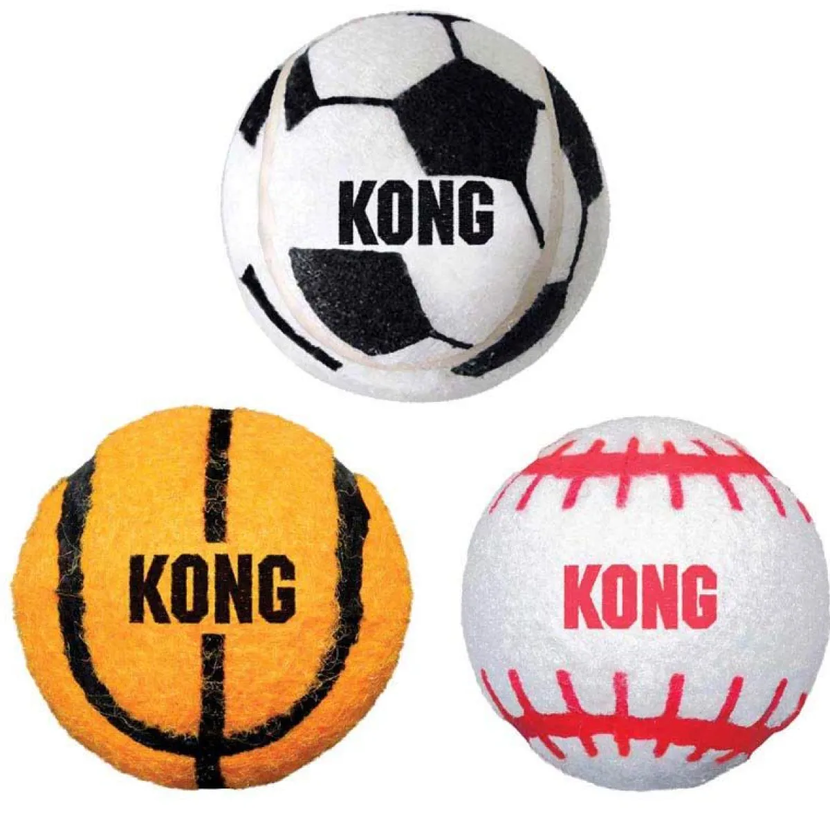 Ryan's Pet Supplies KONG Sport Balls 2" Small 3-Pack