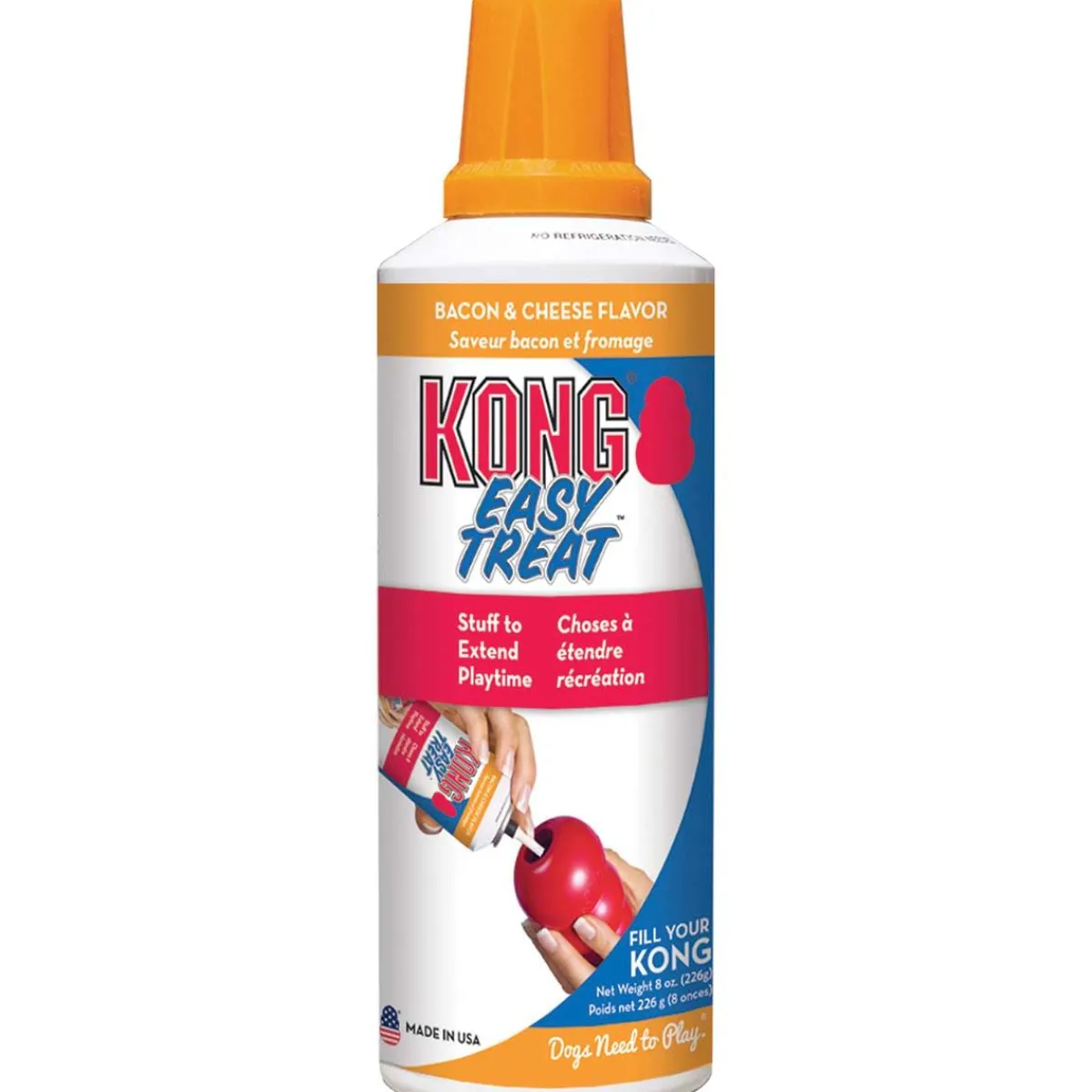 Ryan's Pet Supplies KONG Stuff'n Paste Easy Treat Bacon & Cheese 8 oz