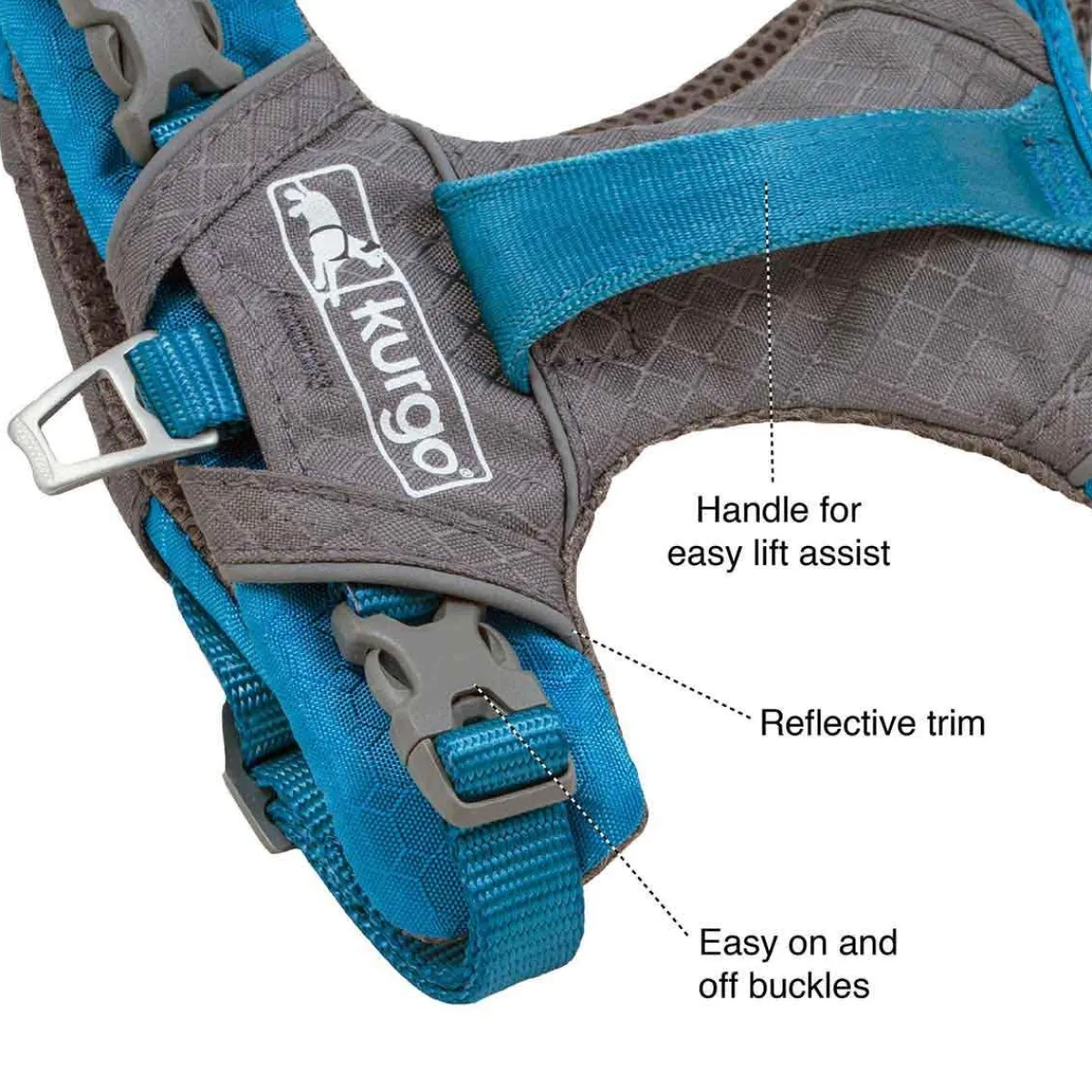 kurgo_journey_air_harness_lightweight_harness_for_pets_3.webp Ryan's Pet Supplies Kurgo Journey Air Harness Lightweight Harness for Pets