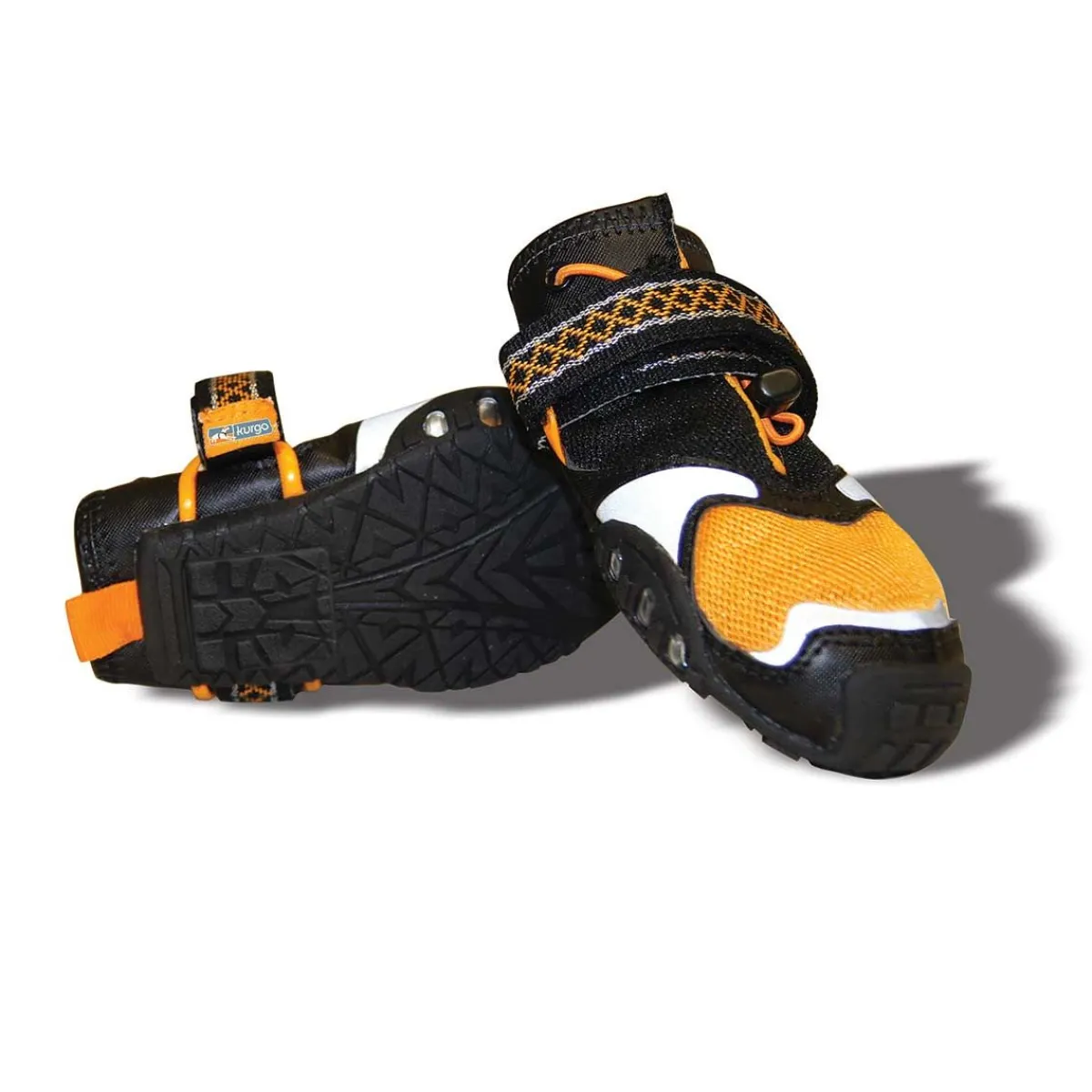 Ryan's Pet Supplies Kurgo Step-n-Strobe Dog Shoes - XS (2.25'') Orange/Black