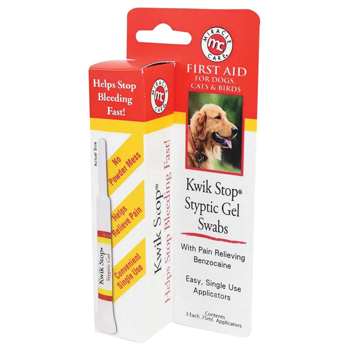 Ryan's Pet Supplies Kwik Stop Styptic Gel Swabs