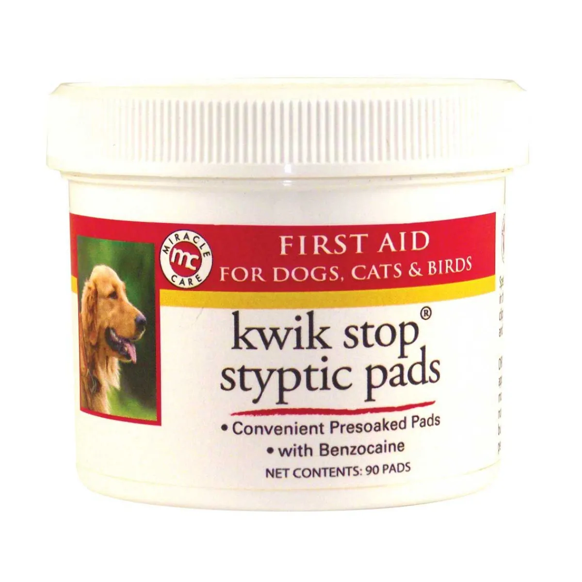 Ryan's Pet Supplies Kwik Stop Styptic Pads 90 Count