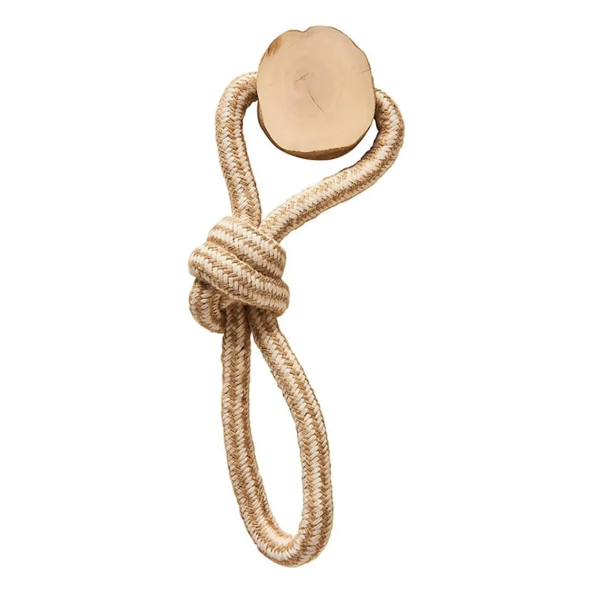 Ryan's Pet Supplies Love the Earth Coffee Wood Chew Rope Tug