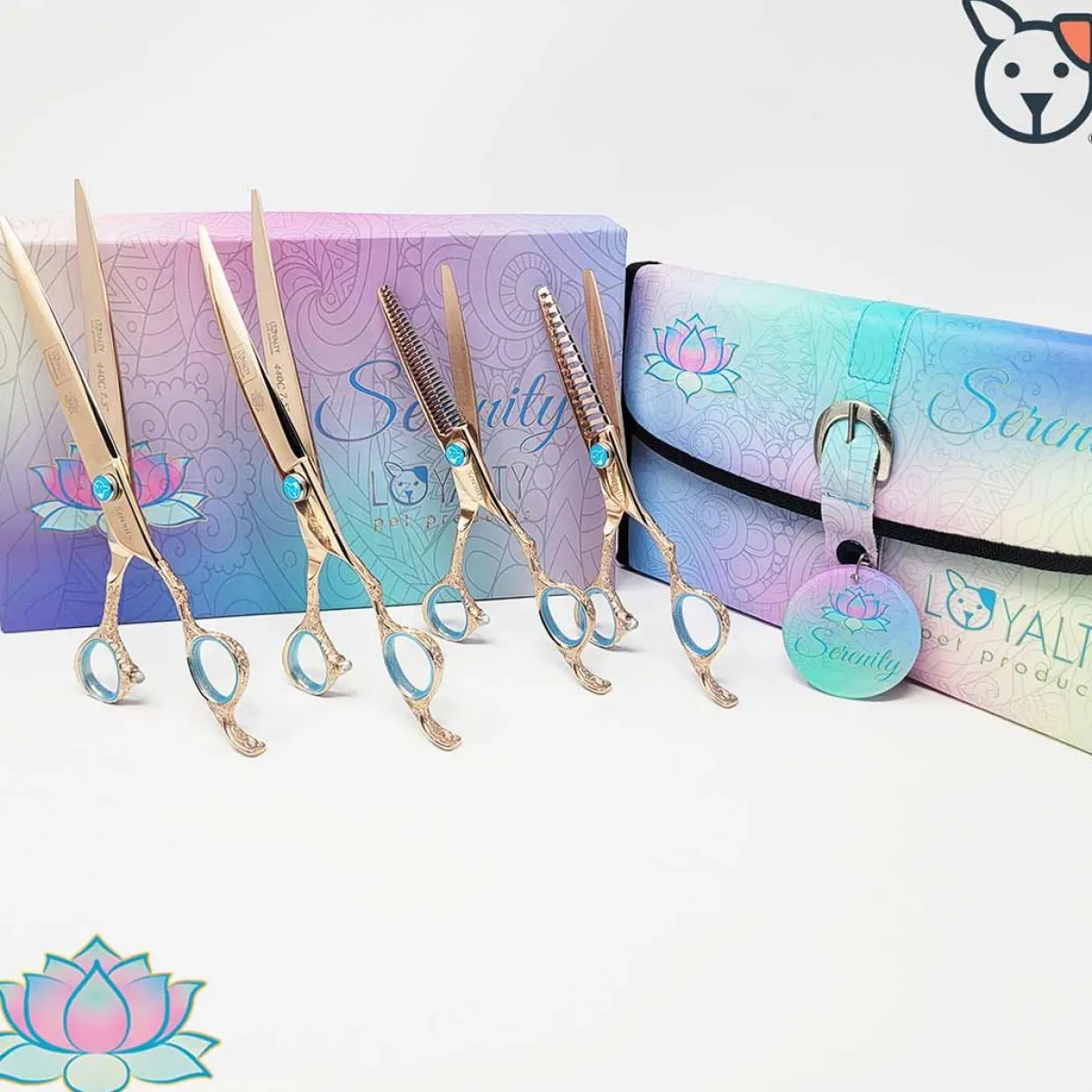 Ryan's Pet Supplies Loyalty Pet Rose Gold Serenity Shear Set