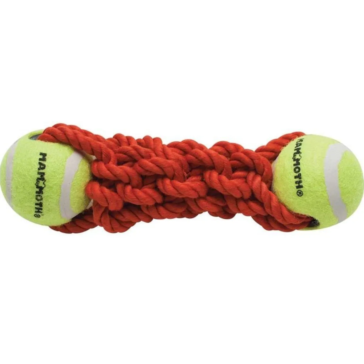 Ryan's Pet Supplies Mammoth Mini 7.5" Braided Bone with 2 Mini Balls