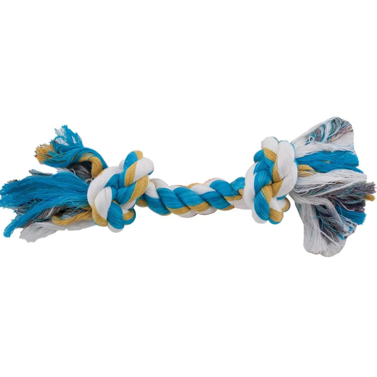 Ryan's Pet Supplies Mammoth Small 2 Knot Colored Rope Bone 9"