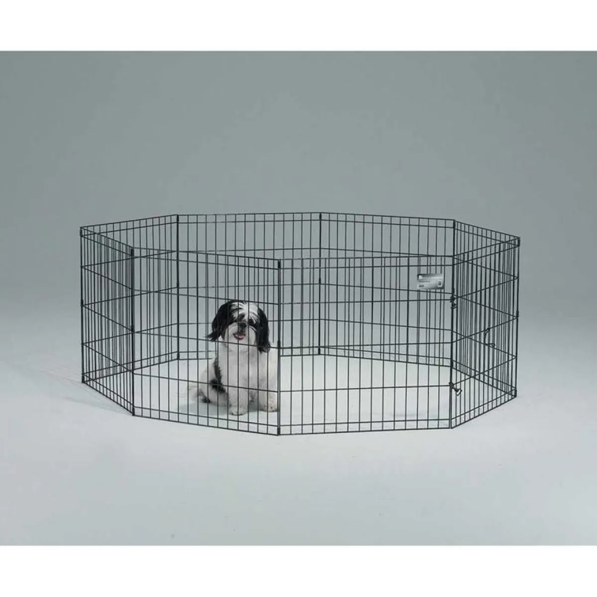 Ryan's Pet Supplies Midwest Exercise Pen Black Finish 24 High 8 Panels W/O Door