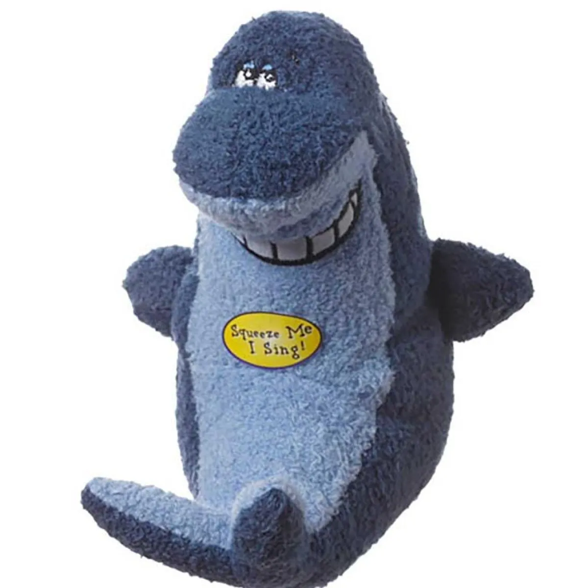Ryan's Pet Supplies Multipet Deedle Dude Plush Shark That Sings Deedle Dud