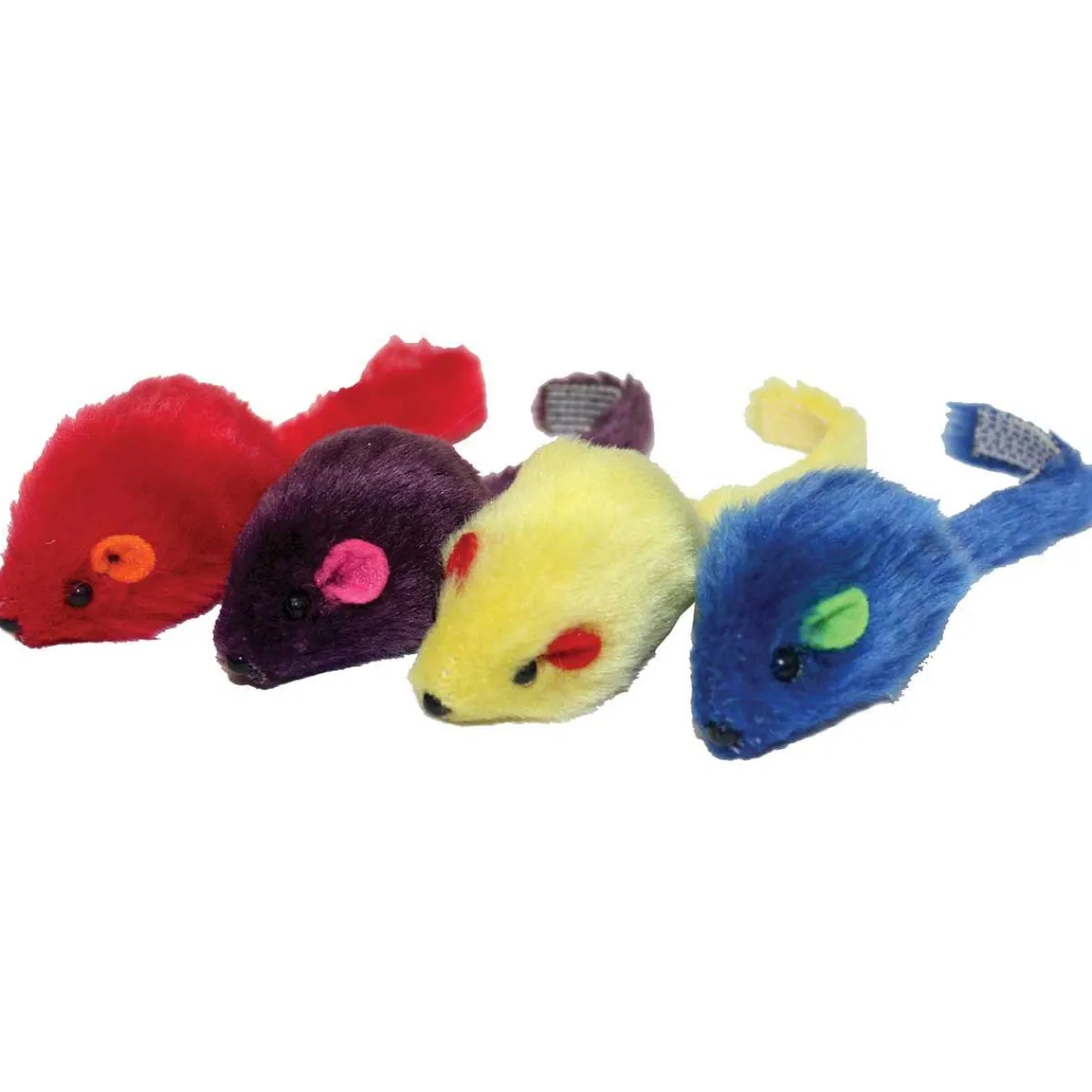 Ryan's Pet Supplies Multipet Multicolor Mice 4 Pack