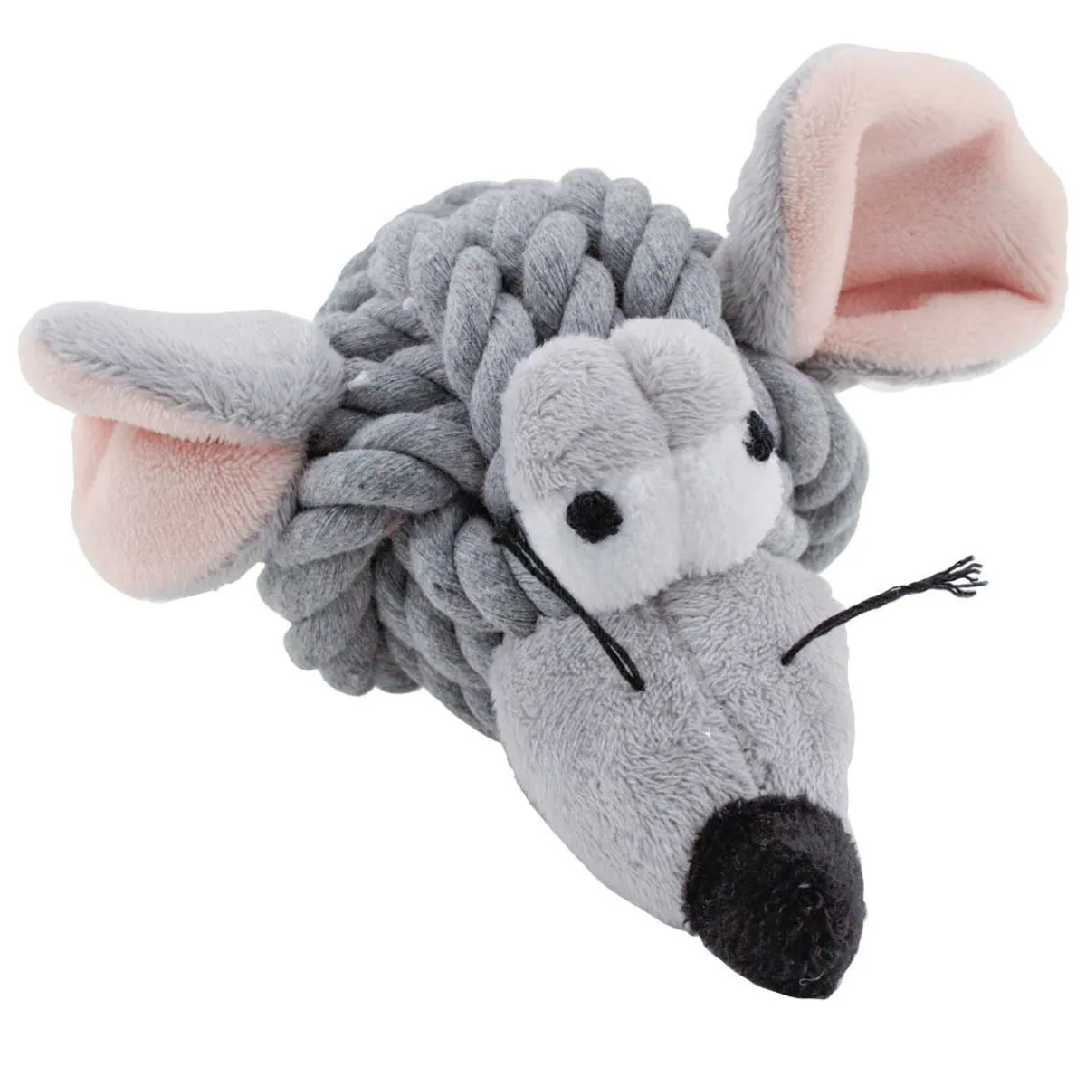 Ryan's Pet Supplies Multipet Rope Head Animal Mouse 4"