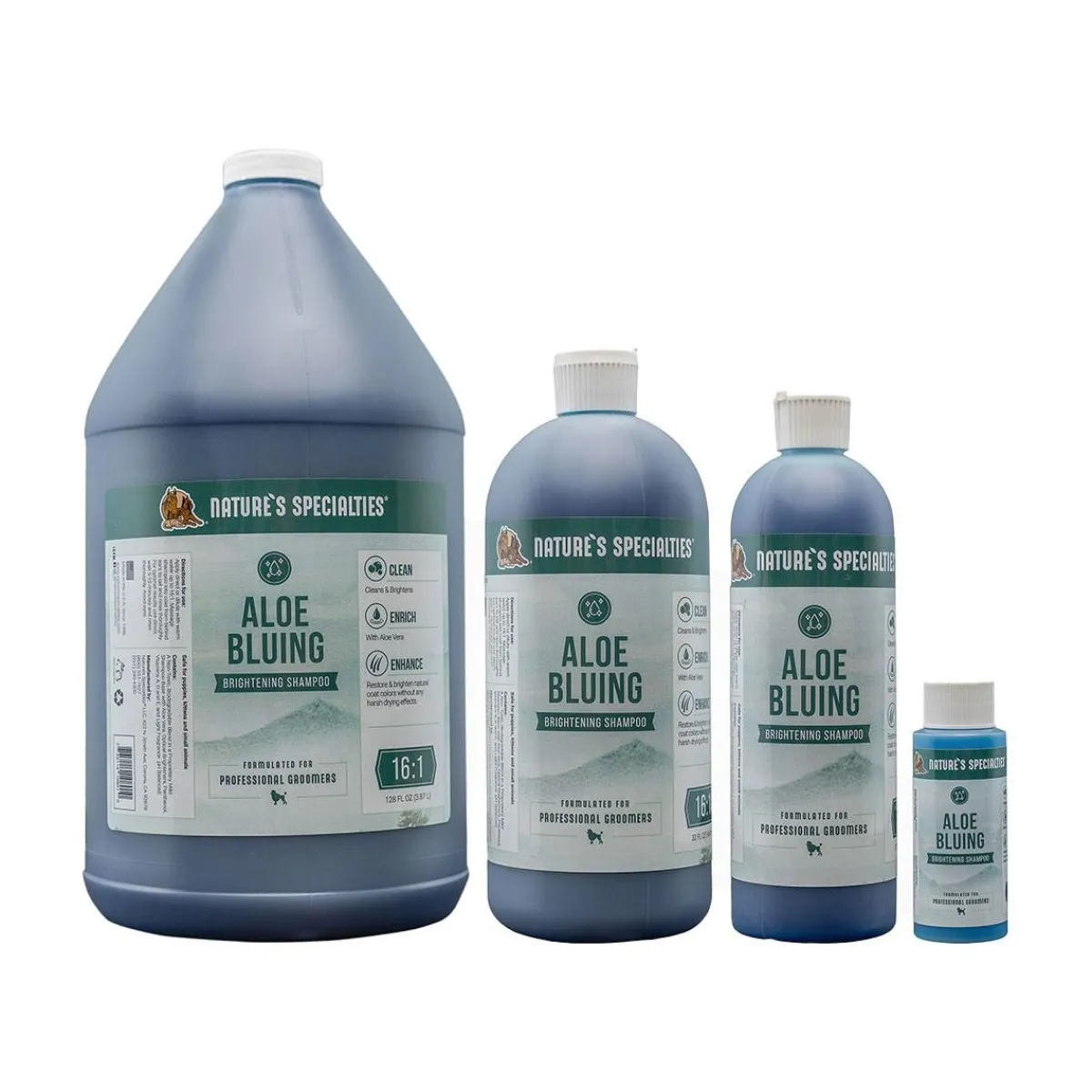 Ryan's Pet Supplies Natures Specialties Aloe Bluing Shampoo 16:1