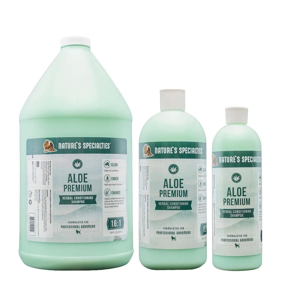 Ryan's Pet Supplies Nature's Specialties Aloe Premium Pet Shampoo 16:1
