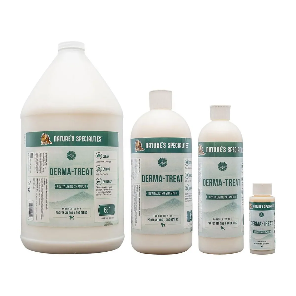 Ryan's Pet Supplies Nature's Specialties Derma Treat Pet Shampoo 6:1