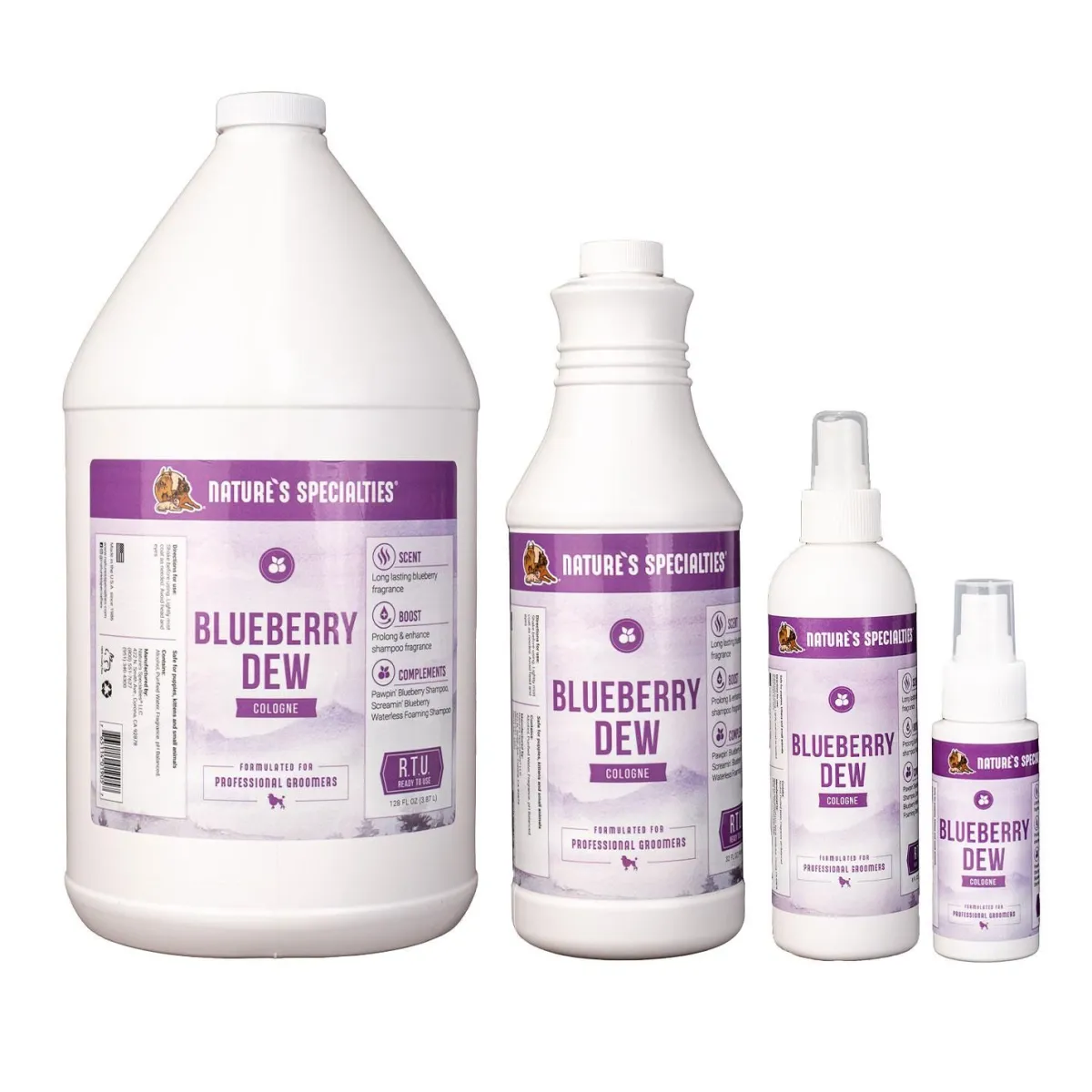 Ryan's Pet Supplies Nature's Specialties Foo Foo Pet Cologne - Blueberry Dew
