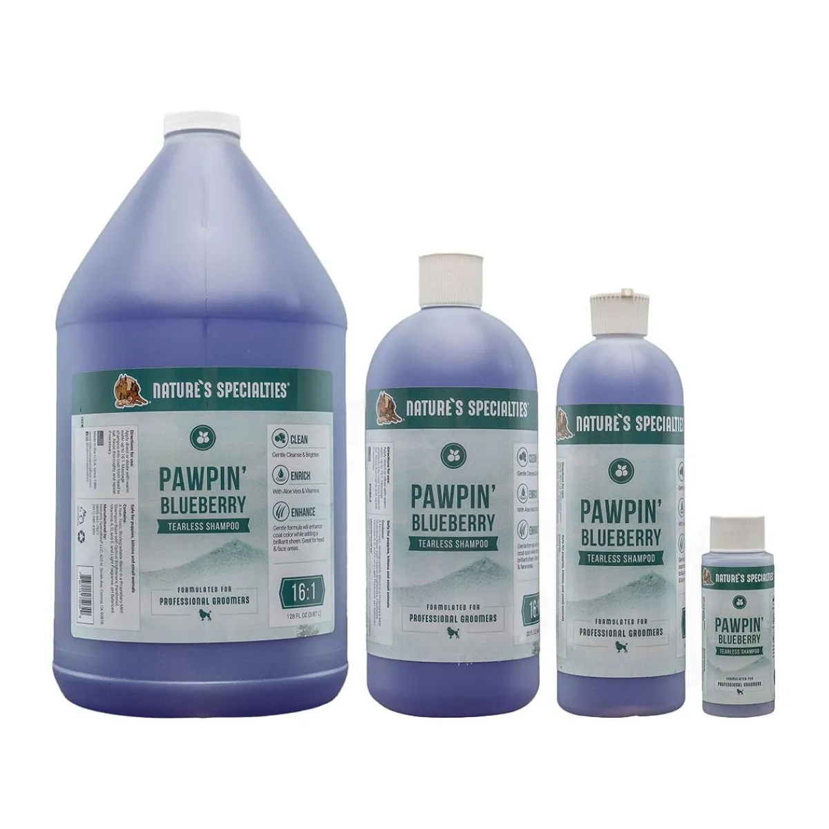 Ryan's Pet Supplies Nature's Specialties Pawpin Blueberry Face & Body Wash 16:1