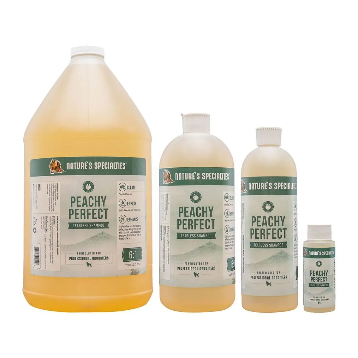 Ryan's Pet Supplies Nature's Specialties Peachy Perfect Pet Shampoo 6:1