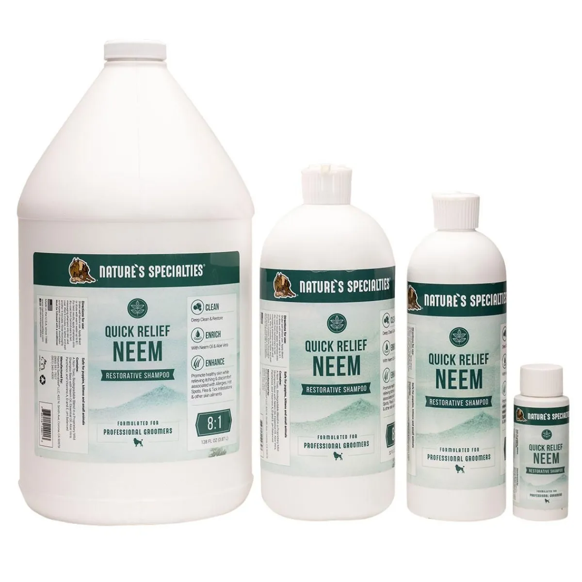 Ryan's Pet Supplies Nature's Specialties Quick Relief Neem Pet Shampoo 8:1