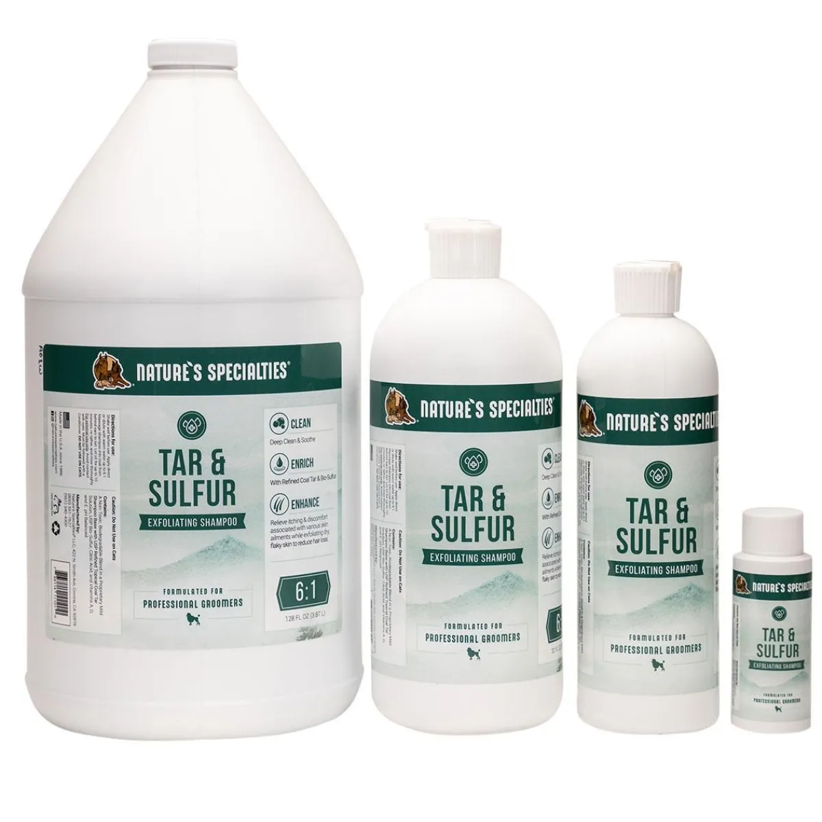 Ryan's Pet Supplies Nature's Specialties Tar & Sulfur Pet Shampoo with Aloe 6:1