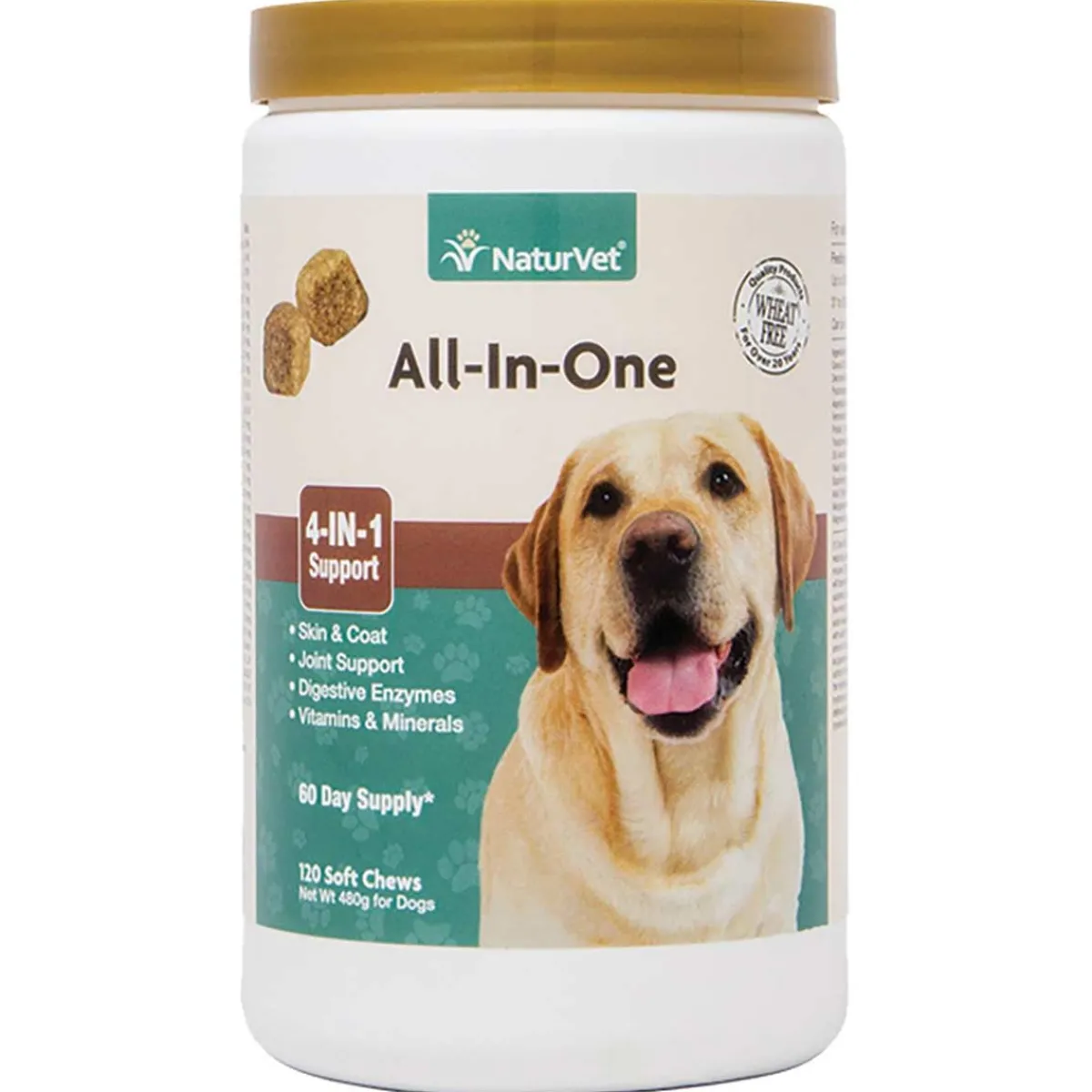 Ryan's Pet Supplies NaturVet All-in-One Soft Chew 120 Count