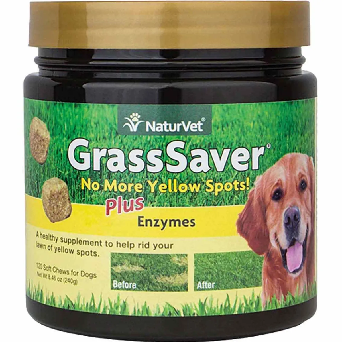 Ryan's Pet Supplies NaturVet GrassSaver Soft Chew Pet Supplement - 120 Count