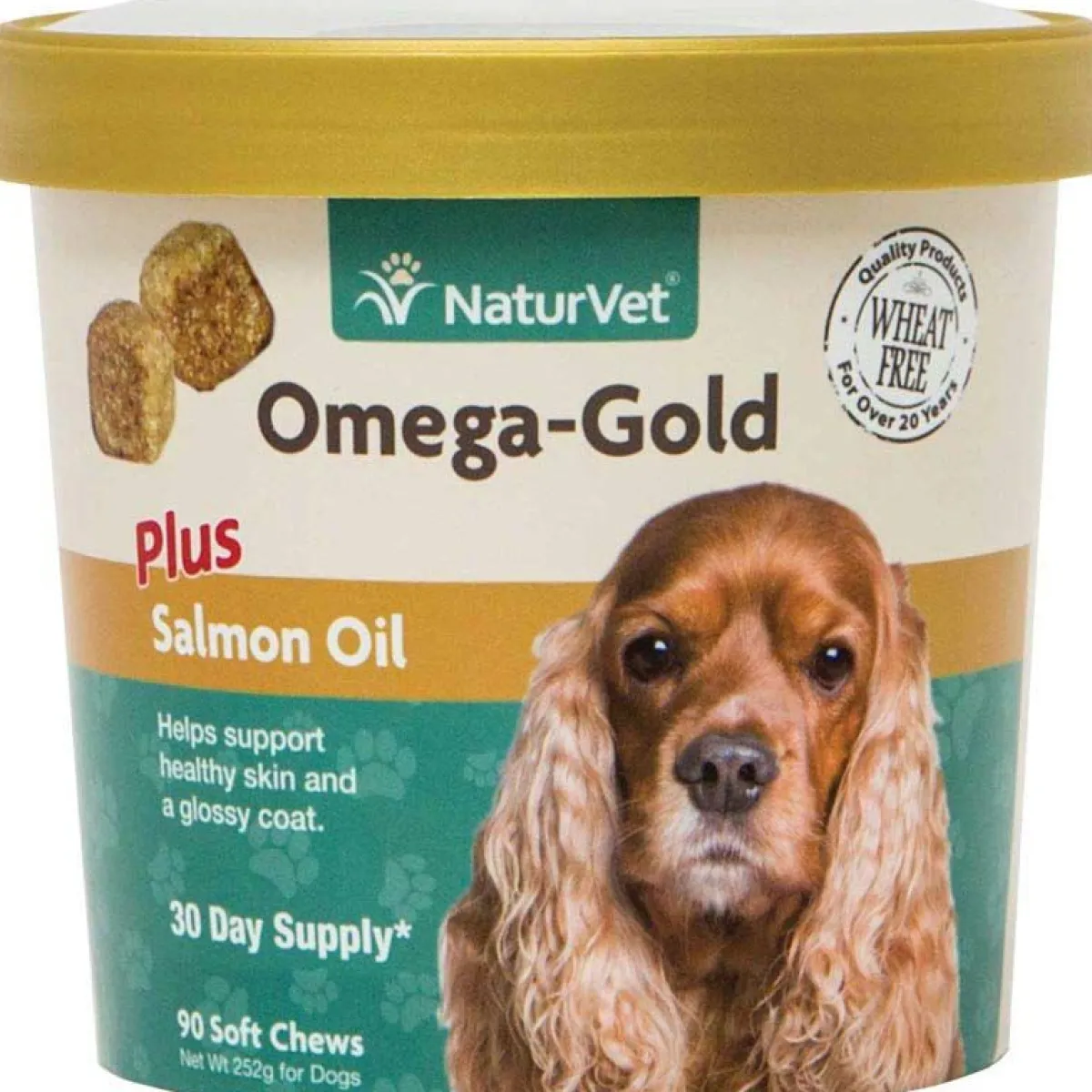 Ryan's Pet Supplies NaturVet Omega-Gold Plus Salmon Oil Soft Chews 90 Count