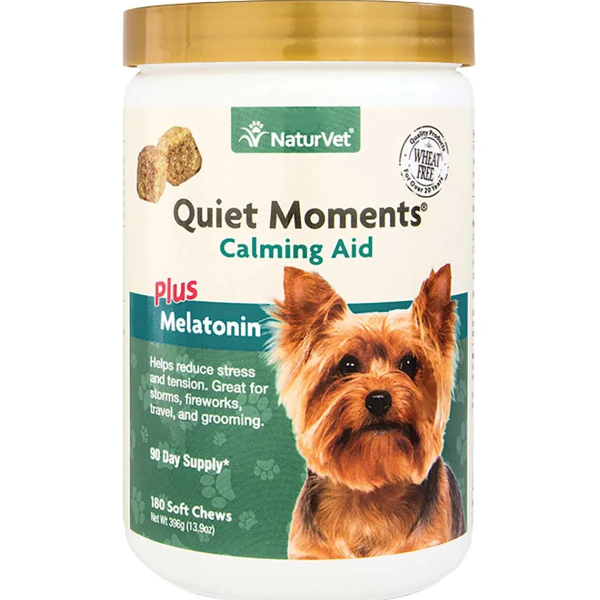 Ryan's Pet Supplies NaturVet Quiet Moments Plus Melatonin Soft Chew Cup Dog 180 Count