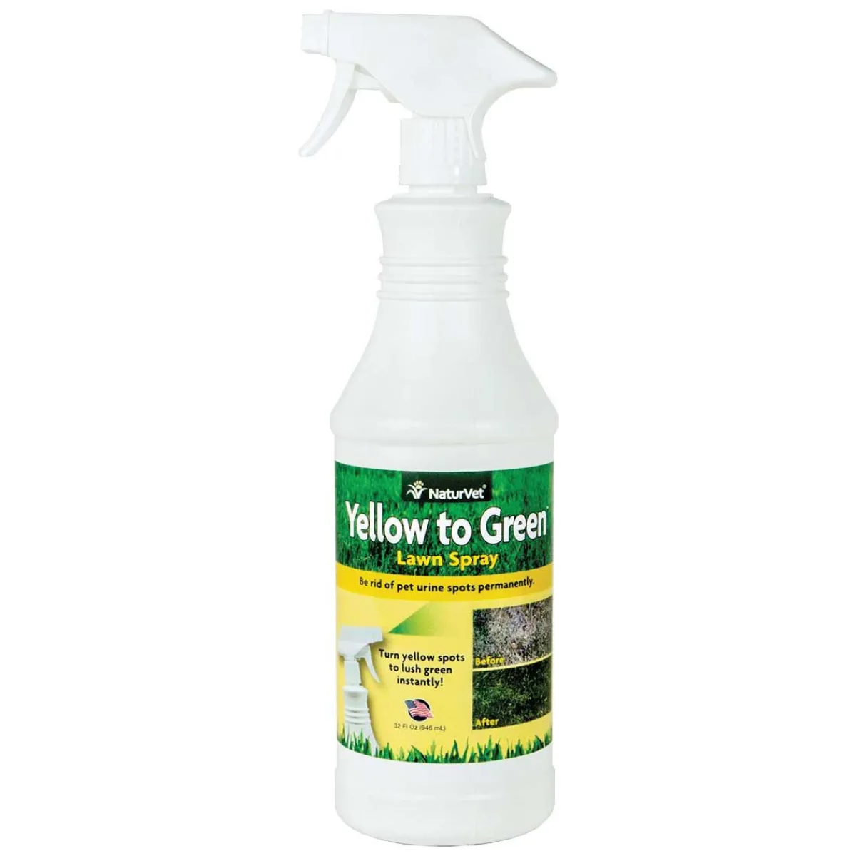 Ryan's Pet Supplies NaturVet Yellow To Green Instant Spot Repair 32 oz